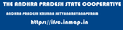 THE ANDHRA PRADESH STATE COOPERATIVE BANK LIMITED  ANDHRA PRADESH KRISHNA SATYANARAYANAPURAM   ifsc code